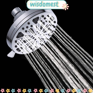 Wisdomest หัวฝักบัวอาบน้ํา โครเมี่ยม แรงดันสูง 8 โหมด สําหรับห้องน้ํา