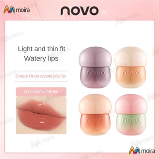 Novo ลิปกลอส กันน้ํา กันเหงื่อ ติดทนนาน ไม่จางหาย สีขาว สําหรับนักเรียน