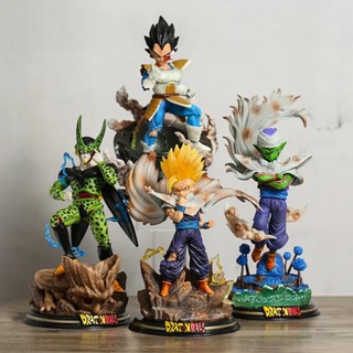 ฟิกเกอร์ PVC รูป Dragon Ball Z T-REX Studio Vegeta Piccolo Cell Gohan Gotenks Trunks พร้อมไฟ