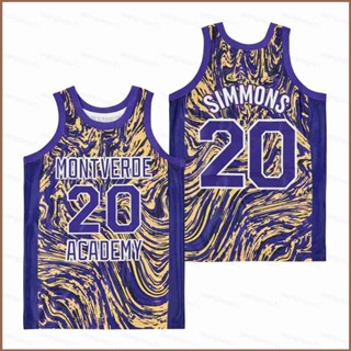 เสื้อกีฬาบาสเก็ตบอล ลาย HQ1 No.20 Ben Simmons Marble Alternate Jersey พลัสไซซ์ สําหรับผู้ชาย และผู้หญิง QH1