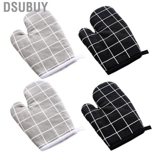 Dsubuy Oven Mitt Cooking Mitten Cotton Lining Heat Resistant  Tool for Baking Dish