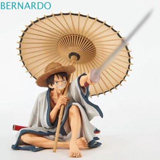 Bernardo โมเดลฟิกเกอร์ PVC รูปการ์ตูนอนิเมะ Monkey D Luffy สําหรับตกแต่งรถยนต์