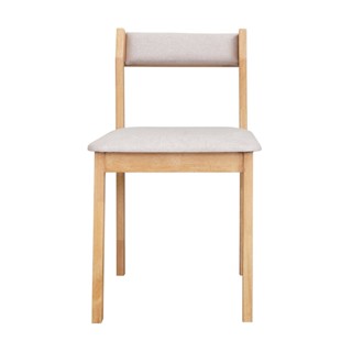Koncept furniture เก้าอี้ไม้เบาะหนัง KC-PLAY รุ่น COMDIO สีน้ำตาลอ่อน (41x51x79 ซม.)
