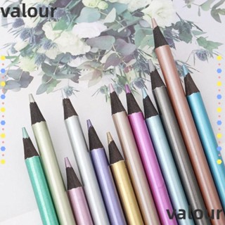 Valour ดินสอสีเมทัลลิก เรืองแสง 12 18 สี 12 18 สี สําหรับวาดภาพกราฟฟิตี้ โรงเรียน สํานักงาน