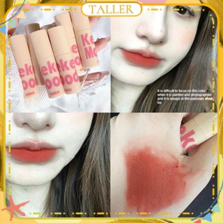 ✧Ready Stcok Keke Mood Mousse Lip Glaze Matte Velvet Soft Fog Smooth Moisturizing Lipstick Non Stick Cup ง่ายต่อการสี Long Lasting Lip Makeup TALLER