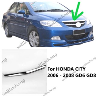 กระจังกันชนหน้ารถยนต์ โครเมี่ยม สําหรับ HONDA CITY 2003 2004 2005 2006 2007 2008 GD6 GD8