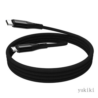 Kiki PremiumPVC USB-C TypeC เป็น Micro USB สายชาร์จ และซิงค์ข้อมูลอย่างรวดเร็ว