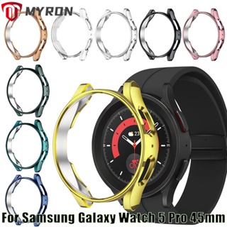 Myron เคสกันกระแทก ป้องกันรอยขีดข่วน แฟชั่น สําหรับ Galaxy Watch 5 45 มม.