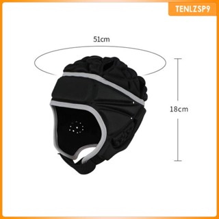 [tenlzsp9] หมวกสเก็ตบอร์ด ระบายอากาศ น้ําหนักเบา สําหรับเล่นรักบี้ ฟุตบอล