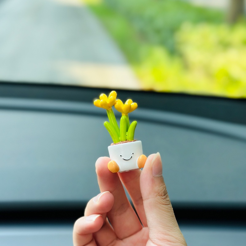 ใหม่!! ตุ๊กตาดอกไม้น่ารัก ขนาดเล็ก สําหรับตกแต่งบ้าน รถยนต์ ออฟฟิศ - รูปที่ 3