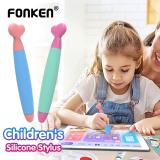 Fonken ปากกาสไตลัส พร้อมปลายยาง ทนทาน สําหรับเด็ก