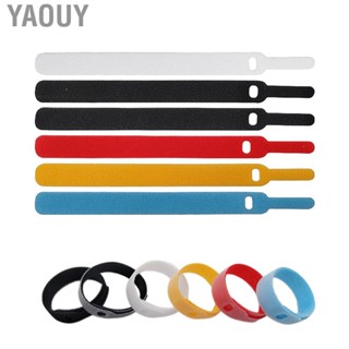 Yaouy Hook and Loop Cable Strap  Reusable Data Storage Belt Nylon for Office