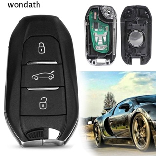 Wonda กุญแจรีโมตรถยนต์ HU83 VA2 Blade 433MHz ชิป 4A ID46 3 ปุ่ม สําหรับ Peugeot 308 508 Citroen C4 DS4 DS5