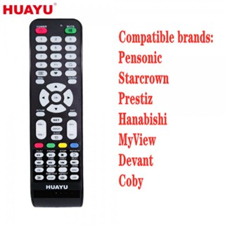 Huayu รีโมตคอนโทรลทีวี Lcd ทั่วไป เข้ากันได้กับ pensonic starisz hanamyview devant Coby ไม่ต้องตั้งค่า