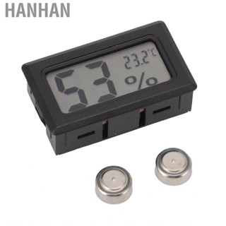 Hanhan Electronic  Hygrometer Black LCD HD Digital Display Embedded Hot