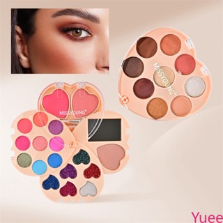 Miss Young สินค้าใหม่ 18 สีอายแชโดว์ Palette Set อายแชโดว์ Earth Color Glitter แต่งหน้าชุดของขวัญ 18 สี yuee