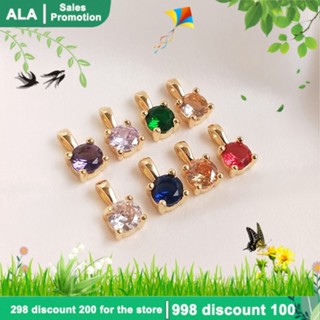 【🏭เครื่องประดับ DIY🏭】จี้เพทาย ทองแท้ 14k 3A ขนาดเล็ก หลากสี แฮนด์เมด DIY สําหรับทําเครื่องประดับ