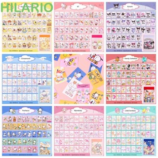 Hilario สติกเกอร์ ลายการ์ตูนอนิเมะ Kuromi Cinnamoroll ขนาดเล็ก สําหรับตกแต่งสมุดบัญชี