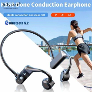 JULYSTAR Ks69 Bone Conduction หูฟัง Ipx5 กันน้ำสายคล้องคอกีฬาหูฟังบลูทูธ 5.2 ไร้สายหูฟังสเตอริโอ Hifi พร้อมไมโครโฟน