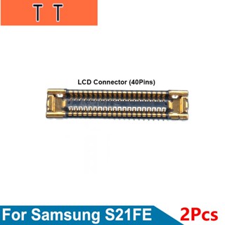  อะไหล่สายเคเบิ้ลเชื่อมต่อหน้าจอสัมผัส LCD FPC แบบเปลี่ยน สําหรับ Samsung Galaxy S21 2 ชิ้น