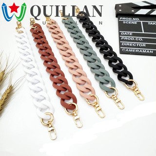 Quillan สายโซ่เรซิ่น ทรงกลม ถอดได้ จับคู่ง่าย แบบเปลี่ยน สําหรับกระเป๋า DIY