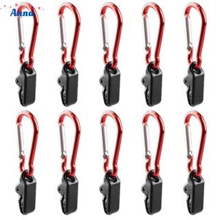 【Anna】1 Set Awning Clips Snaps Hangers Camping Tent Tighten Lock Clamp &amp;Carabiner