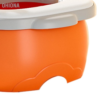  OHIONA เด็กห้องน้ำพับแบบพกพาน้ำหนักเบาหนา LeakProof เด็กวัยหัดเดินการฝึกอบรมที่นั่งสำหรับรถ Camping ในร่มกลางแจ้ง