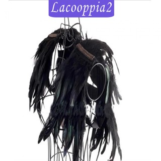 [Lacooppia2] ผ้าคลุมไหล่ขนนกประดิษฐ์ น้ําหนักเบา สําหรับชุดแฟนซี ค็อกเทล