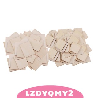 [Lzdyqmy2] ที่รองแก้ว แบบไม้เปล่า 100 ชิ้น DIY