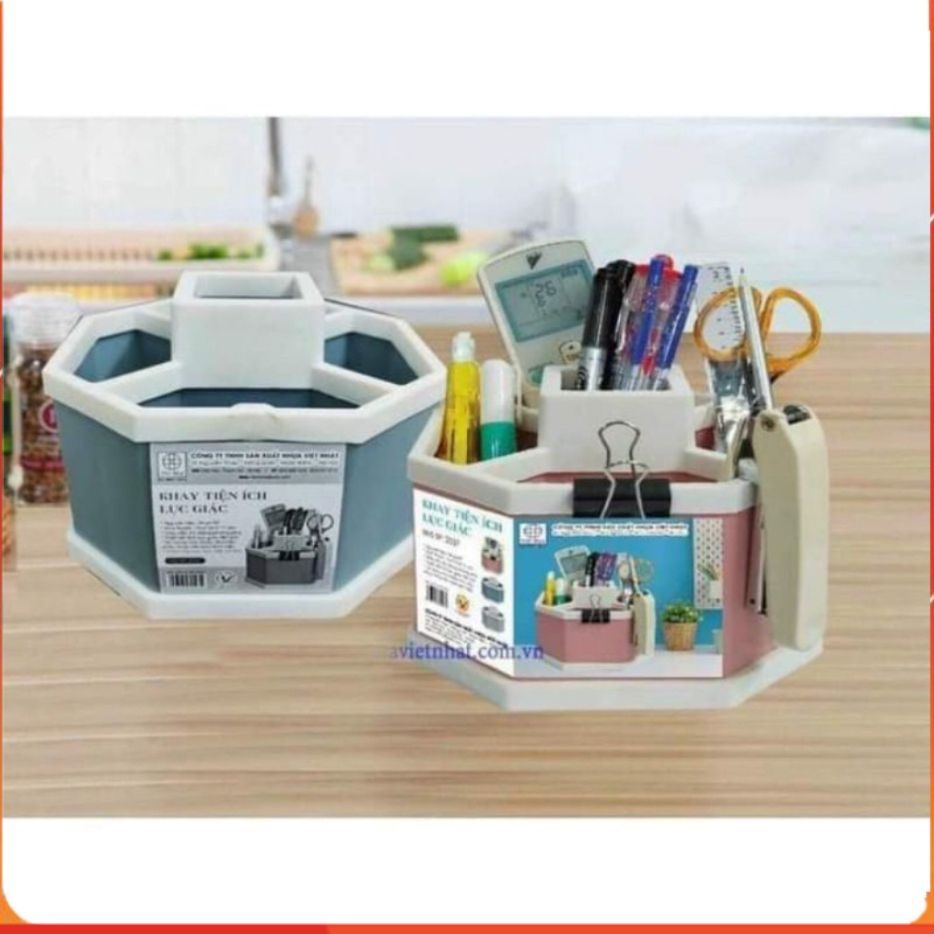 ที่ใส่ปากกา - VIET JAPAN พลาสติก HEXAGONAL UTILITY TRAY _GD888