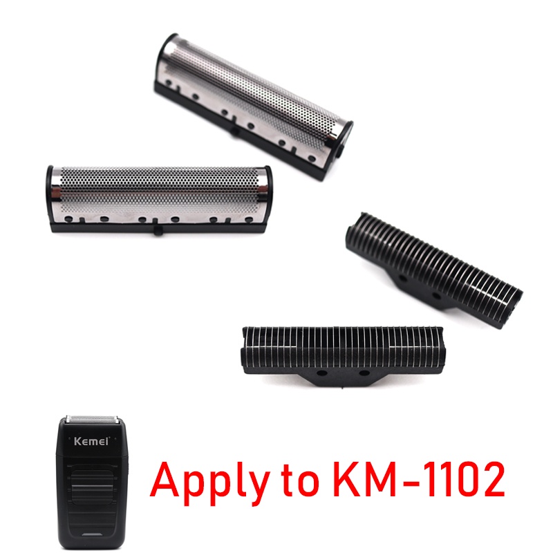 ของแท้ อะไหล่ใบมีดฟอยล์คู่ คุณภาพ แบบเปลี่ยน สําหรับเครื่องโกนหนวดไฟฟ้า Kemei KM-1102