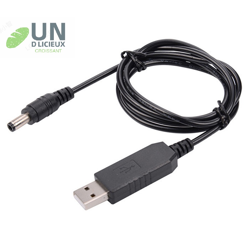 Good DC 5V-12V บูสท์แรงดันไฟฟ้า สายเคเบิล USB อะแดปเตอร์แปลง สายไฟเราเตอร์อย่างดี