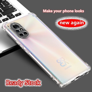 เคสโทรศัพท์มือถือยางนิ่ม แบบใส กันกระแทก 4 มุม สําหรับ Huawei Nova 8 Pro 4G 5G Honor V40 Lite ANG-L02B L21B L22B LX1 LX2 ALA-AN70 B
