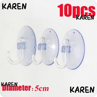 Karen 10 ชิ้น ถ้วยดูด รางครัว ที่แขวน ตัวดูด