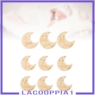 [Lacooppia1] การ์ดไม้ สวยงาม สําหรับเด็กทารกแรกเกิด 9 ชิ้น