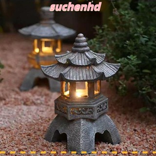 Suchenhd โคมไฟหิน พลังงานแสงอาทิตย์ สําหรับตกแต่งสวน