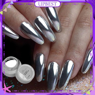 ♕ Misscheering Mirror Metal Nail Polish Gel Japanese-style French Silver Drawing Line Hook Edge Canned Uv Led Phototherapy Glue Nail Art For Nail Shop 12ml UPBEST