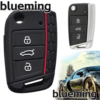 Blueming2 ปลอกกุญแจรถยนต์ ซิลิโคน อุปกรณ์เสริม สําหรับ VW Golf 7 GTI POLO T-Cross Touran Tiguan Skoda Octavia