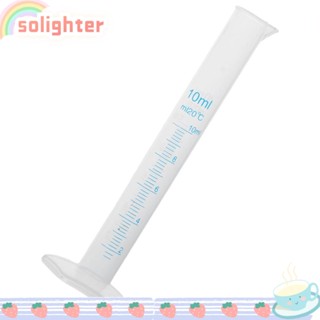 Solighter บีกเกอร์ห้องปฏิบัติการ พลาสติก 10 มล. 25 มล. 50 มล. 3 ชิ้น