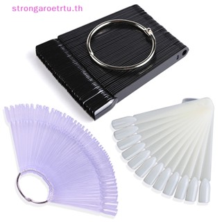 Strongaroetrtu พัดปลอม สําหรับฝึกทําเล็บ DIY 50 ชิ้น