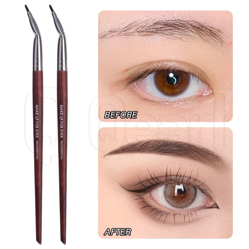 แปรงแต่งหน้า ขนแปรงไฟเบอร์นิ่ม ด้ามจับยาว สําหรับคอนทัวร์ คอนซีลเลอร์ อายไลเนอร์