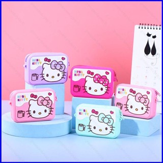 Gp1 Sanrio HelloKitty กระเป๋าสะพายไหล่ สะพายข้าง ซิลิโคน ของเล่นเสริมการเรียนรู้เด็ก PG1