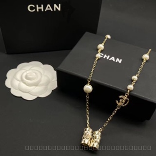 Top-quality Double C Brand New Diamond Pearl Wireless Headset Fashion Trend Korean Style Online Influencer Necklace Couple Available Y2K Sweet and Cool Style Exquisite Elegance UGO