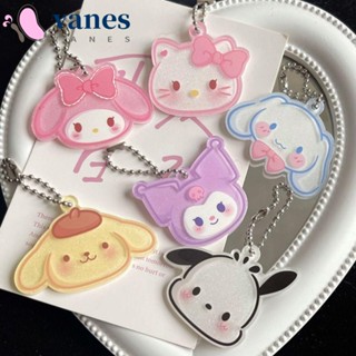 Vanes1 พวงกุญแจ จี้อะคริลิค รูปแมว KT Kuromi Kawaii Pachacco Pompom Purin My Melody เครื่องประดับแฟชั่น