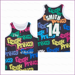 เสื้อกีฬาบาสเก็ตบอล ลายกราฟฟิติ Ani The Fresh Prince Of Bel-Air สไตล์เรโทร พลัสไซซ์ สําหรับผู้ชาย และผู้หญิง