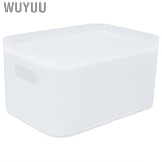 Wuyuu Plastic Storage  Desktop Box With Lid Cosmetic Makeup Container