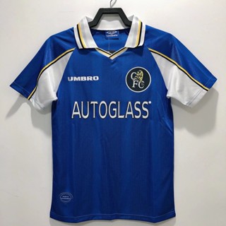 เสื้อกีฬาแขนสั้น ลายทีมชาติฟุตบอล Chelsea Retro Jersey 97-99 ชุดเหย้า