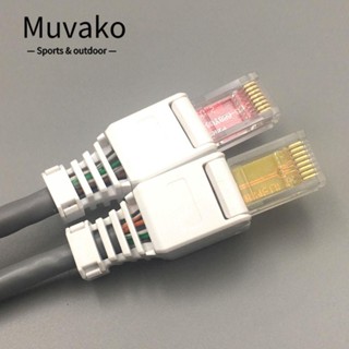 Muvako CAT6 หัวปลั๊กคริสตัล ไม่ต้องใช้แรงกด ไม่ต้องติดตั้ง RJ45 CAT6 RJ45