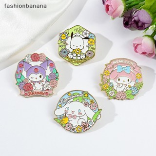 SANRIO [fashionbanana] เข็มกลัด รูปการ์ตูน Kuromi Hello Kitty Pochacco Cinnamoroll เครื่องประดับ สําหรับเด็ก พร้อมส่ง