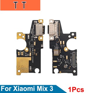 Aocarmo แท่นชาร์จพอร์ต USB สายเคเบิลอ่อน แบบเปลี่ยน สําหรับ Xiaomi Mix 3 Mi Mix3